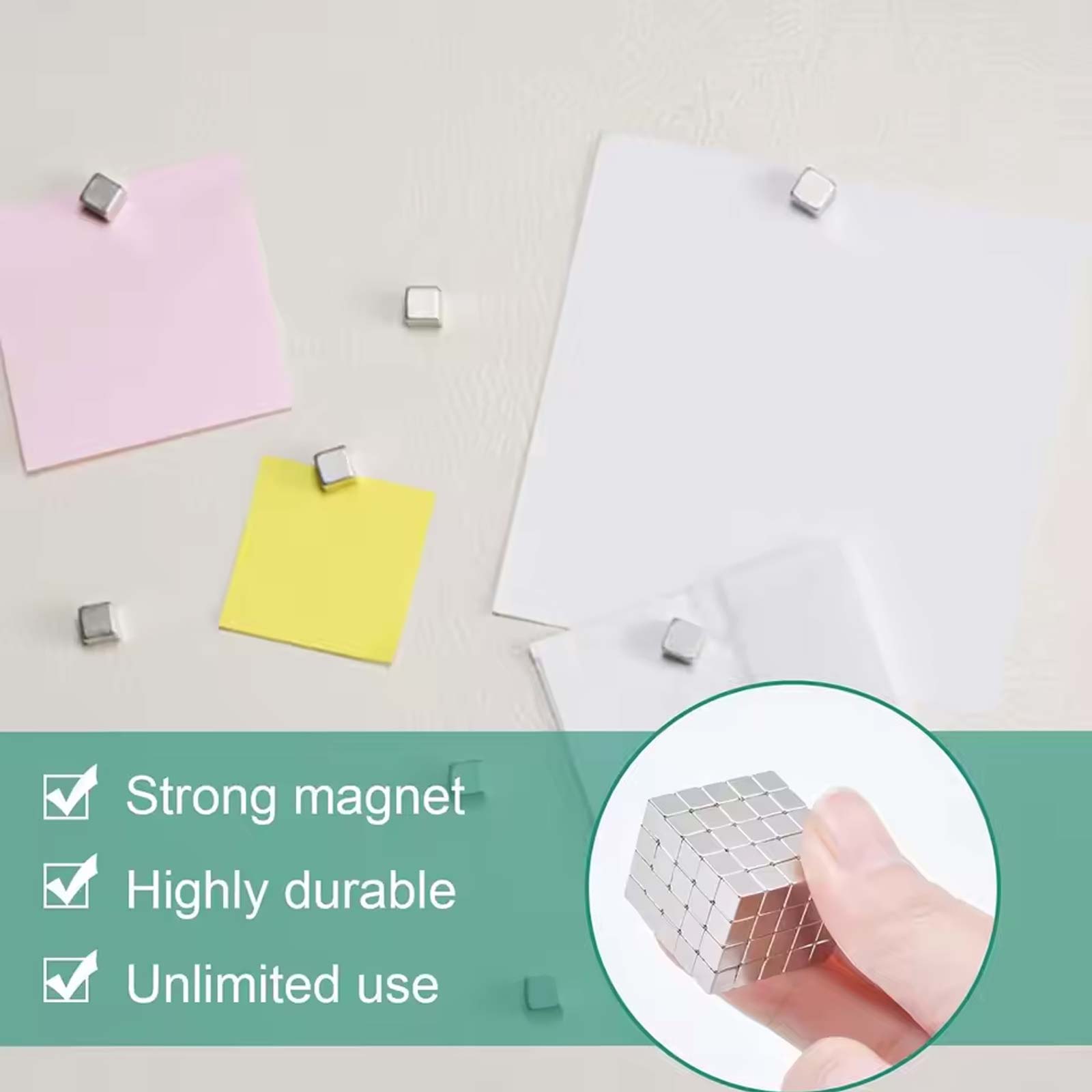 50/100 Pcs Small Square Magnet - Whiteboard Magnetic avaliação e preço