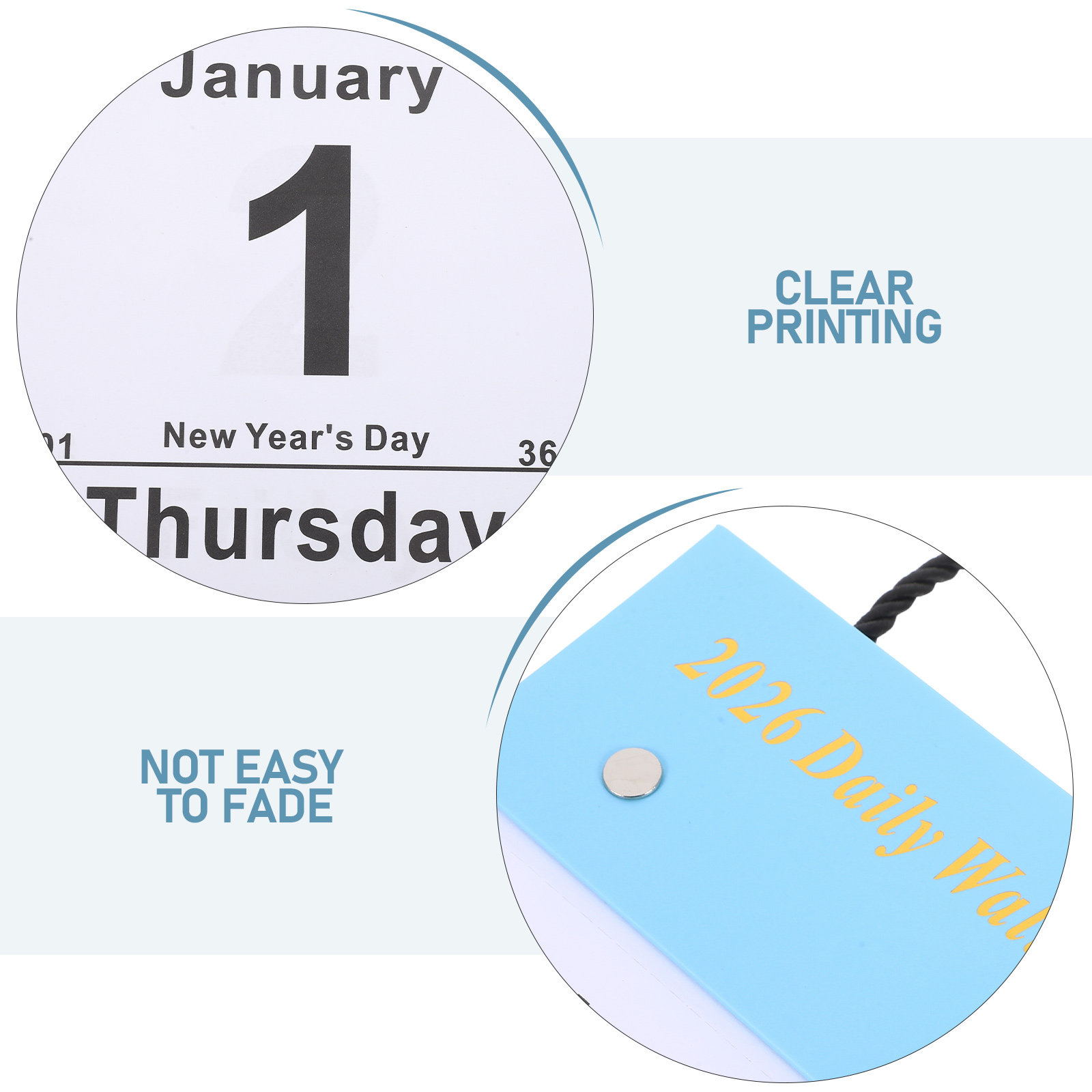 English Tear-Off Daily Wall Ca - Home Office Holidays 2026 avaliação e preço