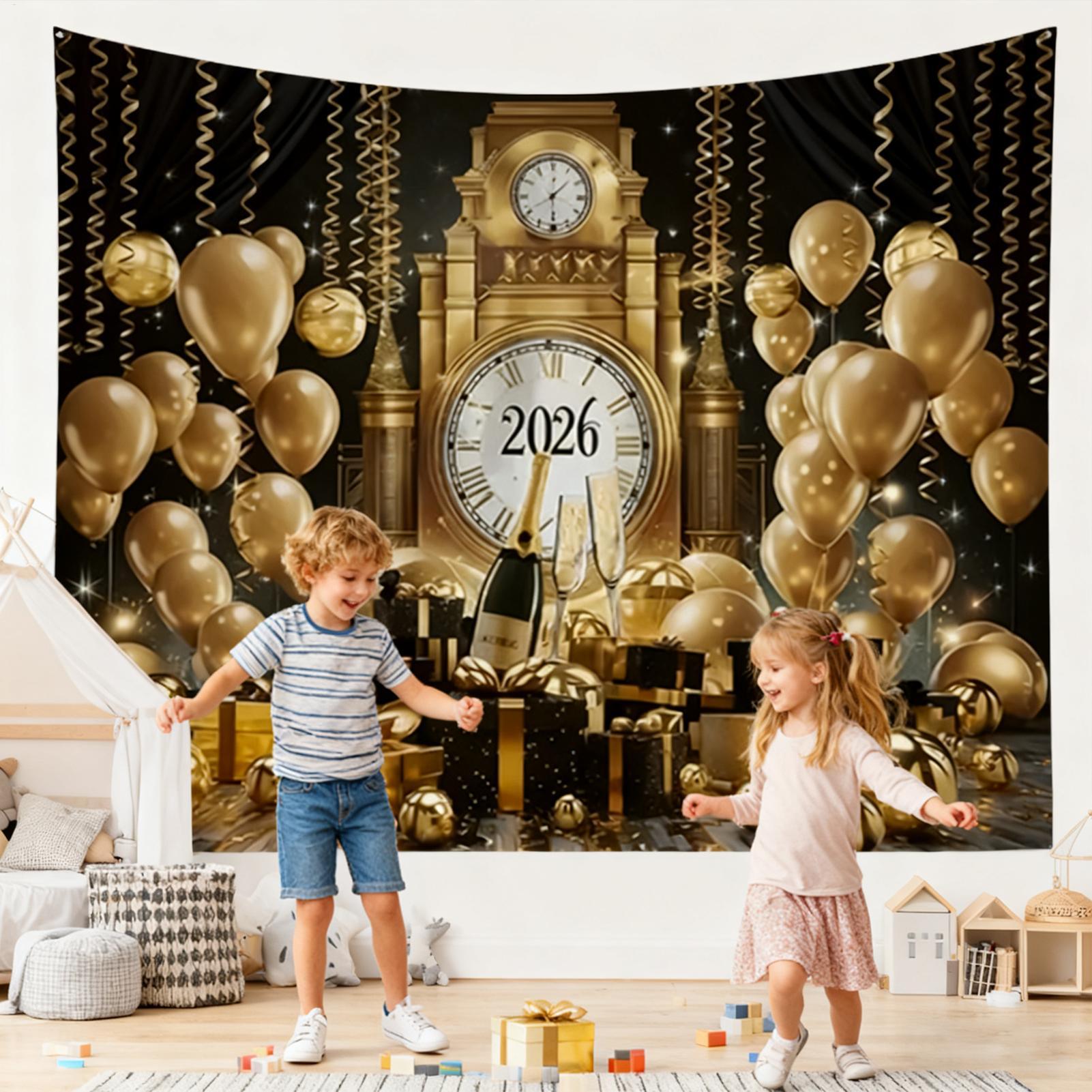 Happy New Year Banner 7x5 Ft 2 - Home Office Holidays 2026 avaliação e preço