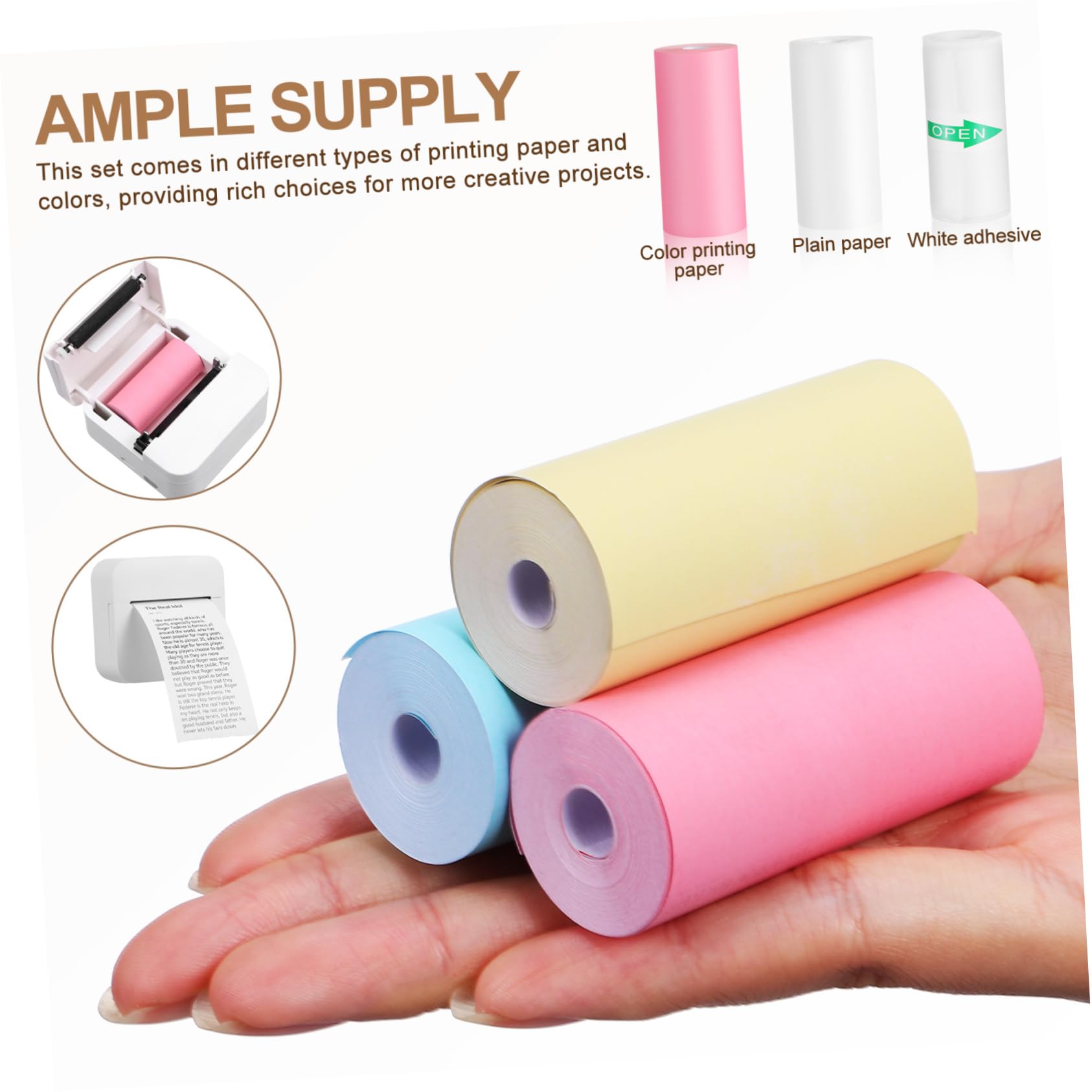 Mini Thermal Printer Paper 13  - Home Office Printer avaliação e preço