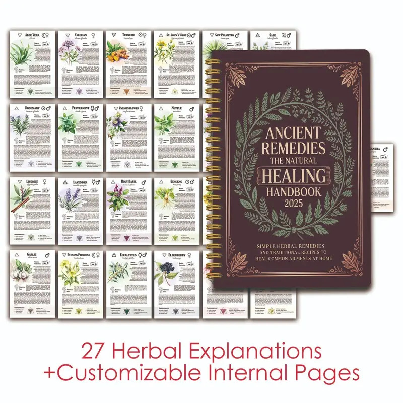 Natural Remedies Handbook with - English Home Office avaliação e preço