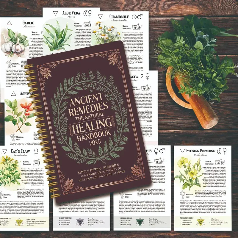 Natural Remedies Handbook with - English Home Office avaliação e preço