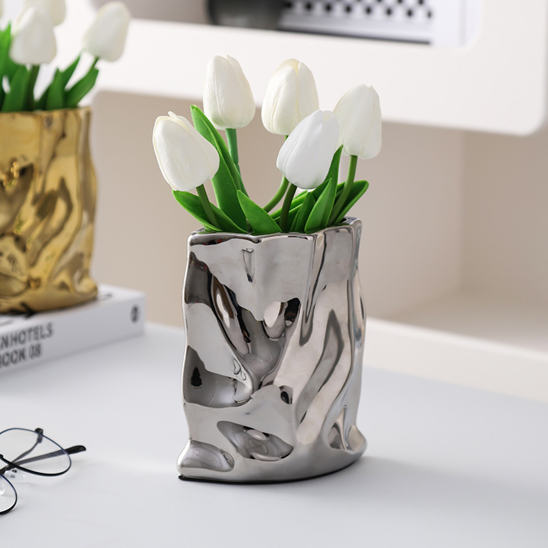 Nordic Ceramic Irregular Vase  - Home Office Form avaliação e preço