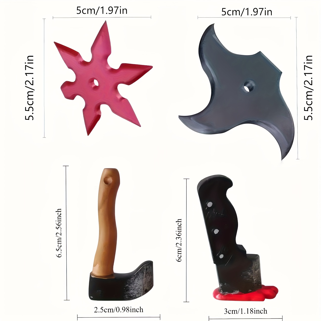 3D Funny Knife & Axe Magnets | - Whiteboard Magnetic avaliação e preço