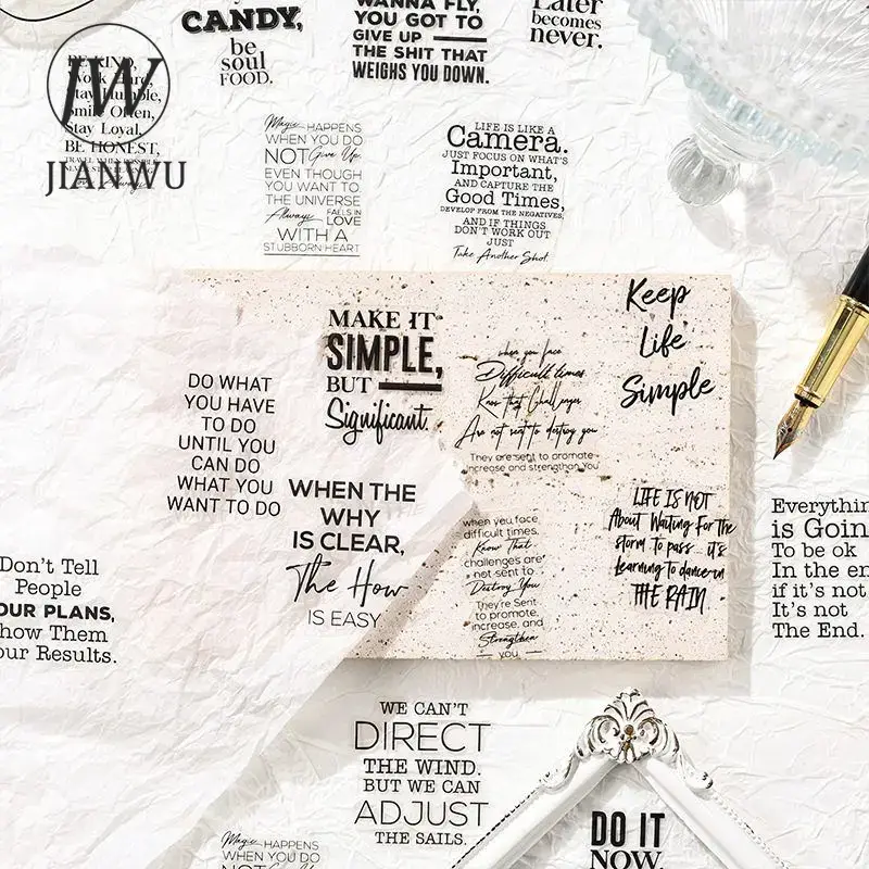 JIANWU Pure Poet Series Vintag - Home Office Quotes avaliação e preço