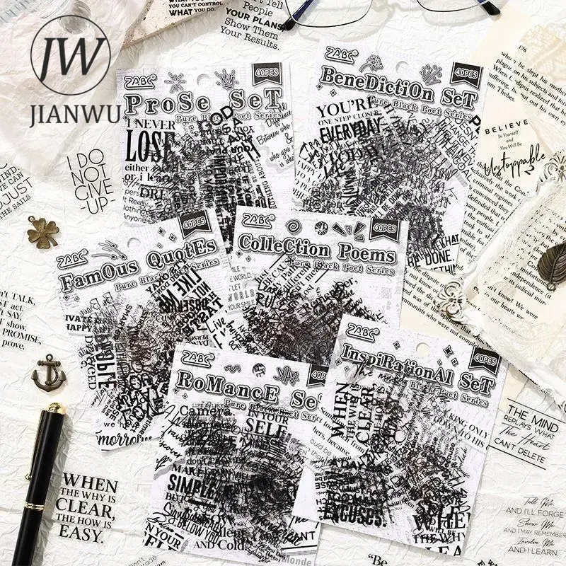 JIANWU Pure Poet Series Vintag - Home Office Quotes avaliação e preço