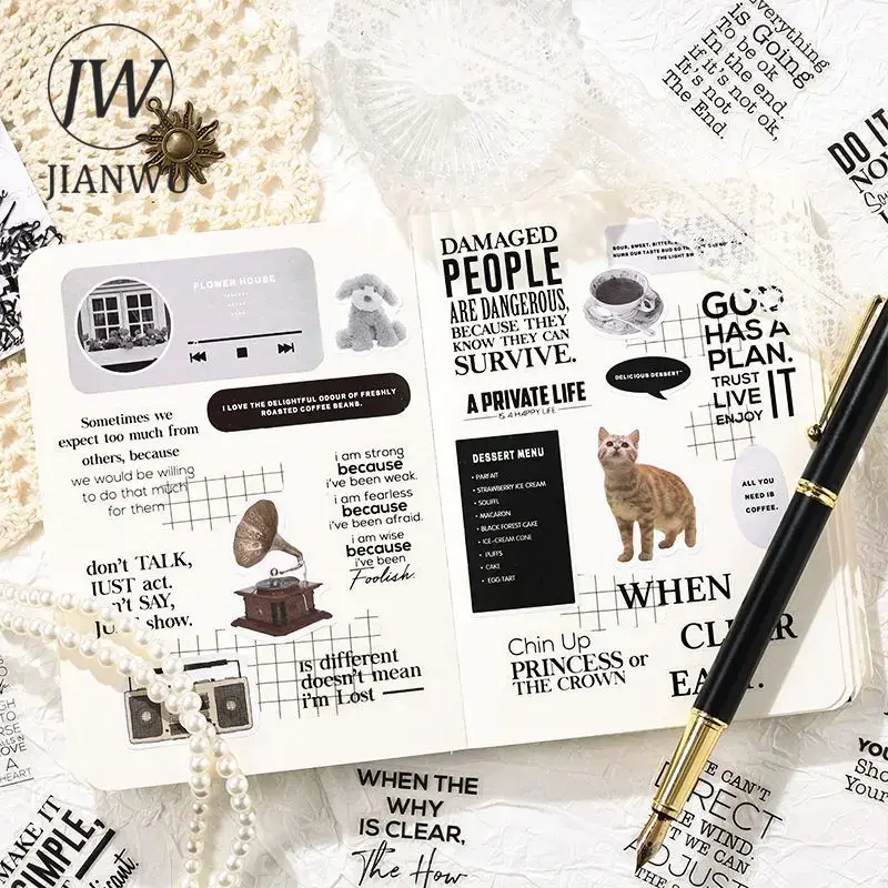 JIANWU Pure Poet Series Vintag - Home Office Quotes avaliação e preço