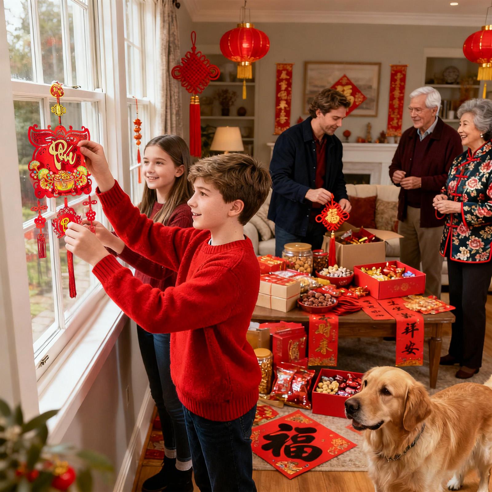 Vietnamese Lunar New Year Deco - Home Office Holidays 2026 avaliação e preço