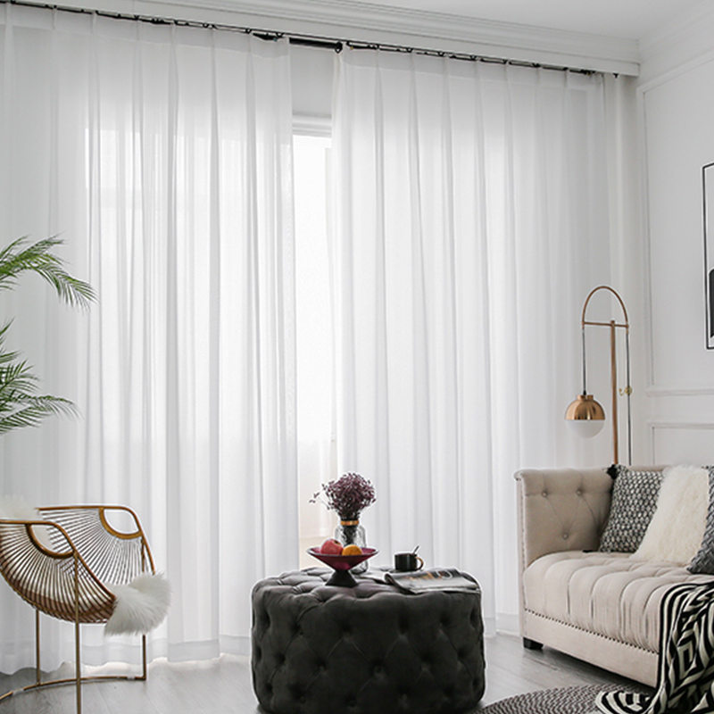 White Sheer Curtains For Livin - Home Office Rate avaliação e preço