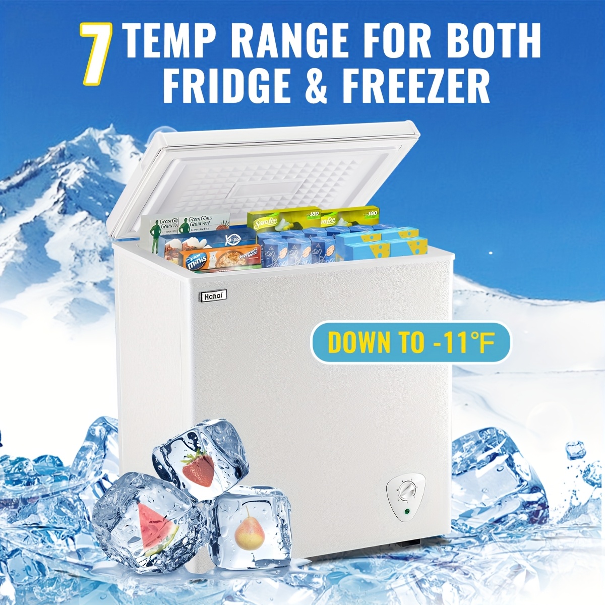 5.2 CU.FT. Compact Chest Freez - Home Office Rate avaliação e preço
