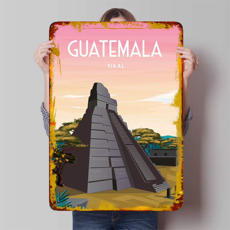 Guatemala Tikal Mayan Pyramid  - Home Office Guatemala avaliação e preço