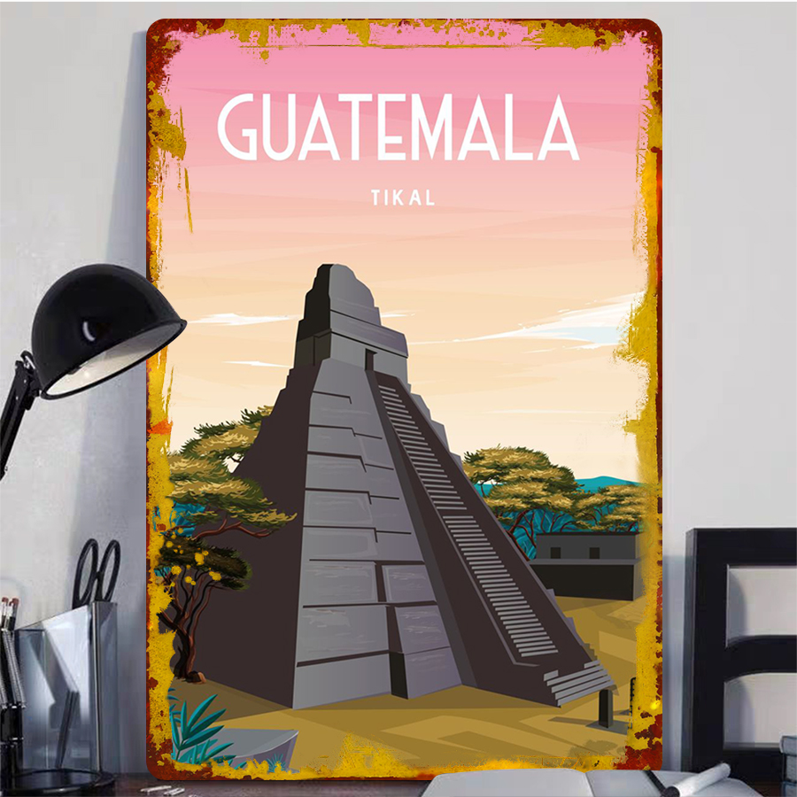 Guatemala Tikal Mayan Pyramid  - Home Office Guatemala avaliação e preço