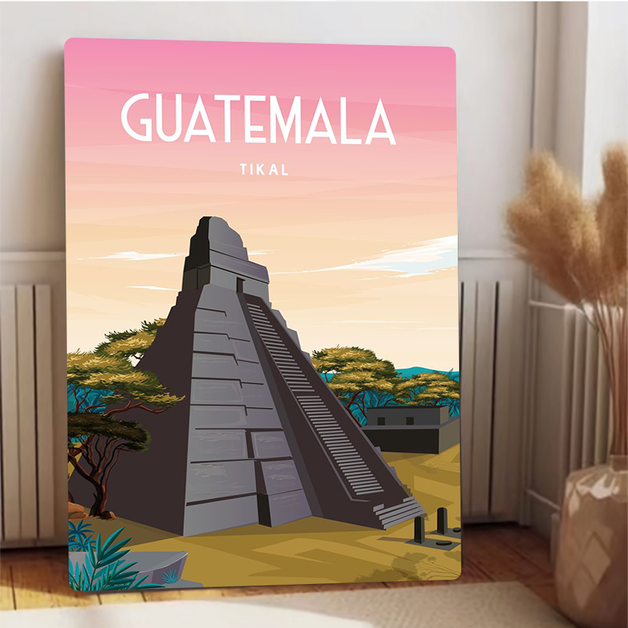 Guatemala Tikal Mayan Pyramid  - Home Office Guatemala avaliação e preço