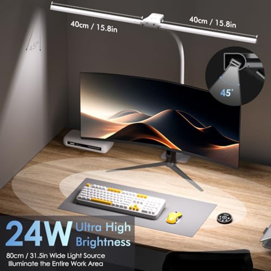 Desk Lamp with Metal Base, 31. - Home Office Head avaliação e preço