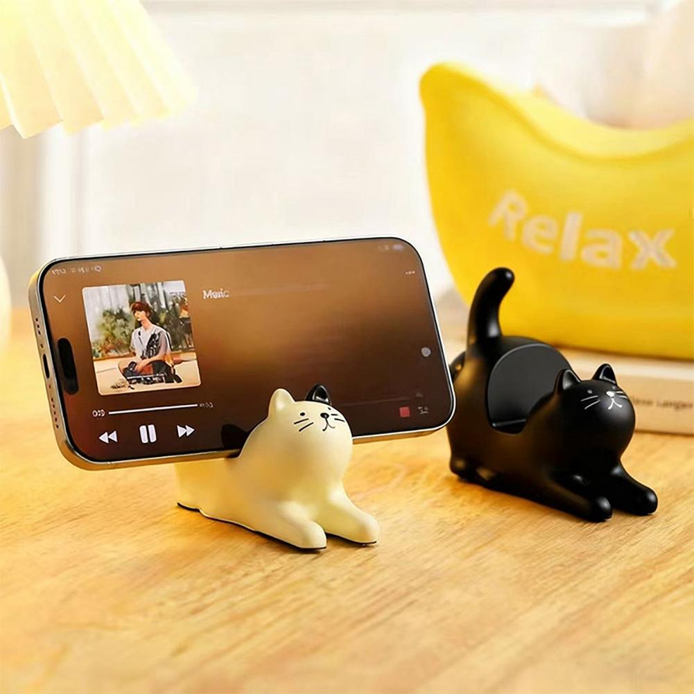 Weighted Phone Stand Cute Cat  - Home Office With View avaliação e preço
