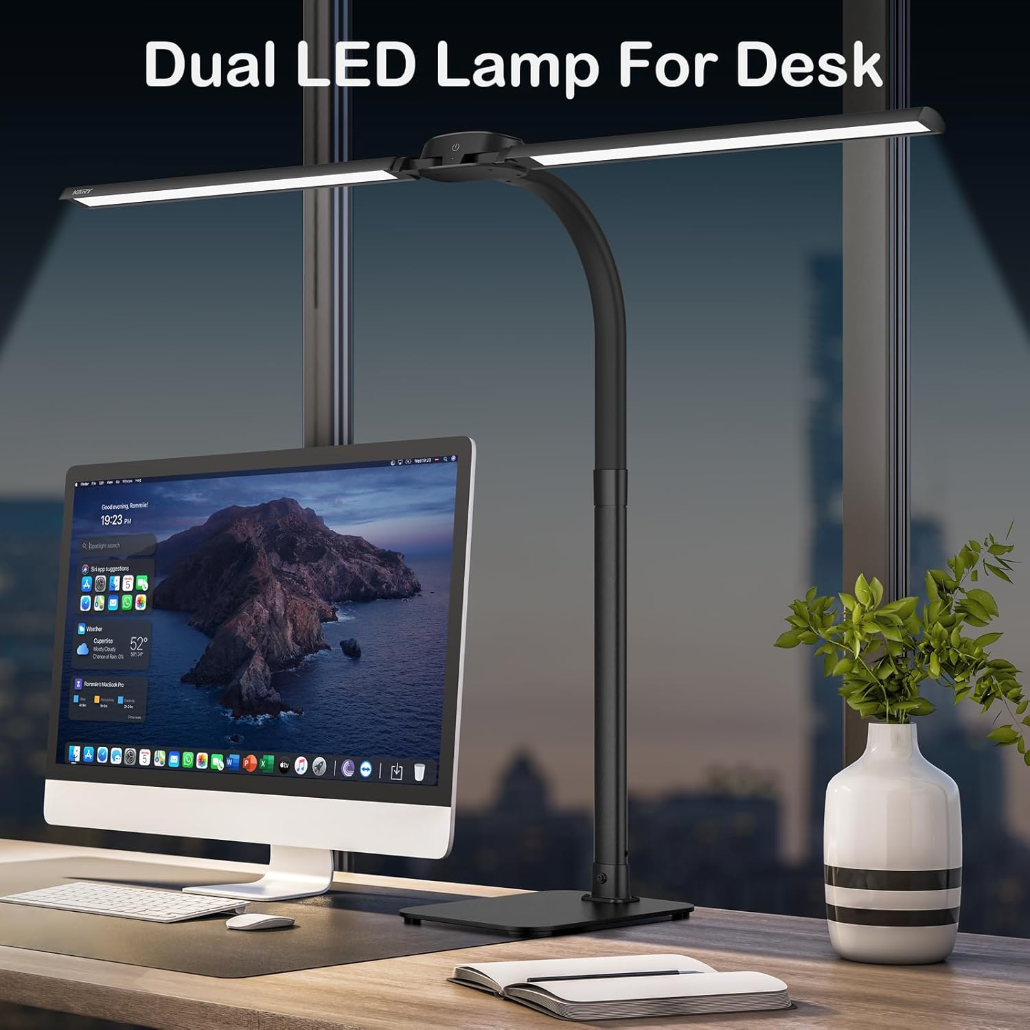 Double Head LED Desk Lamp with - Home Office Head avaliação e preço