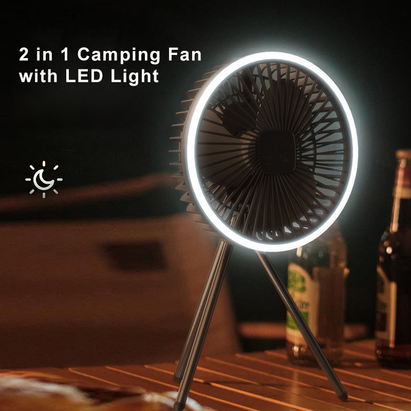 Portable Camping Fan 10000mAh  - Home Office Form avaliação e preço