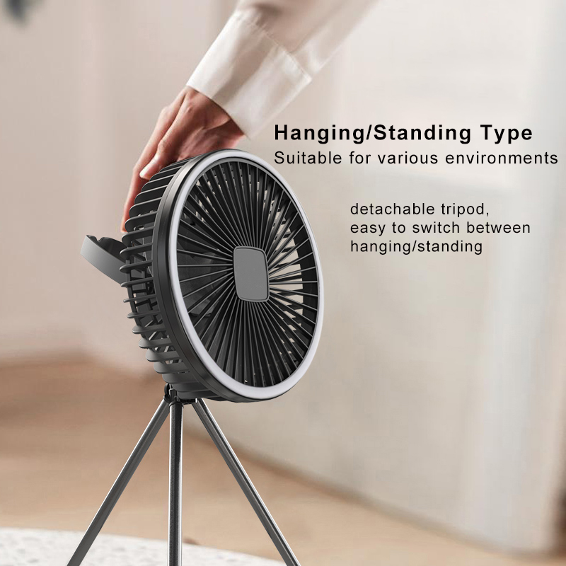 Portable Camping Fan 10000mAh  - Home Office Form avaliação e preço