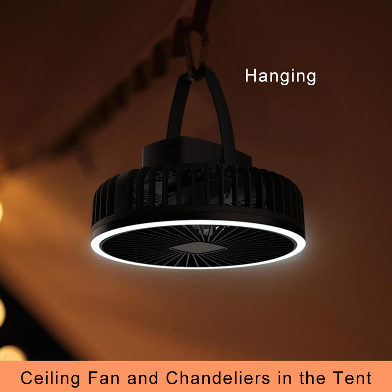 Portable Camping Fan 10000mAh  - Home Office Form avaliação e preço