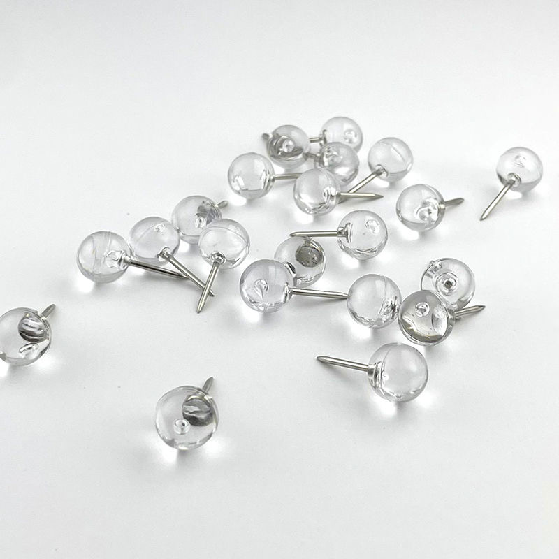 100pcs Transparent Thumbtacks, - Home Office Head avaliação e preço
