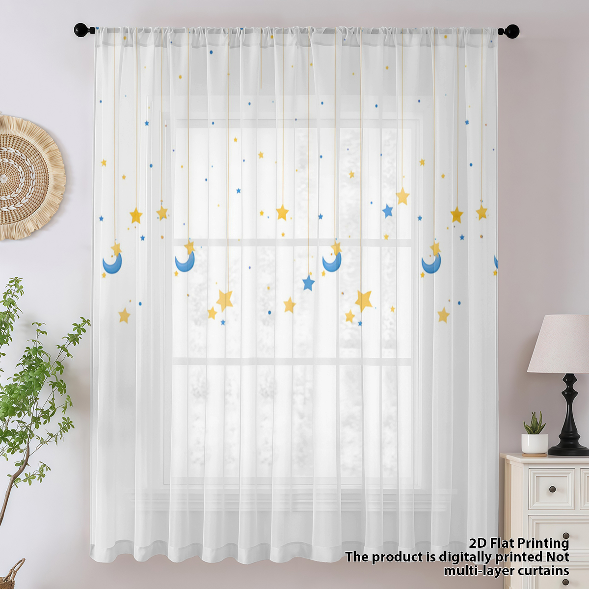 1 Piece Calming Star & Moon Sh - Home Office Rate avaliação e preço