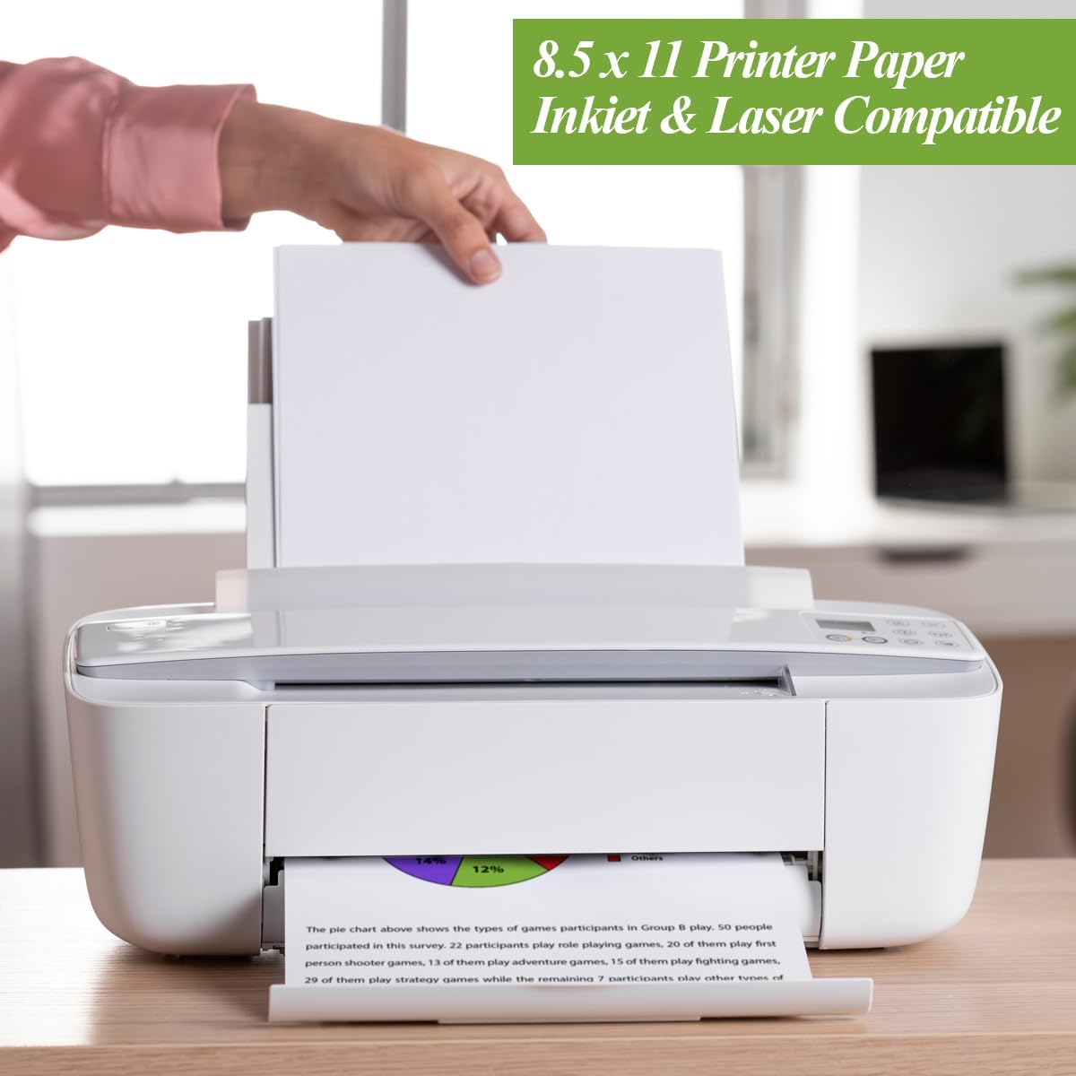 8.5x11 Printer Paper, 100 Shee - Home Office Printer avaliação e preço
