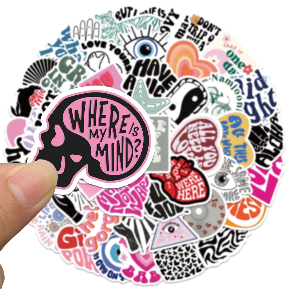 50pcs Inspirational English Lo - Home Office Quotes avaliação e preço