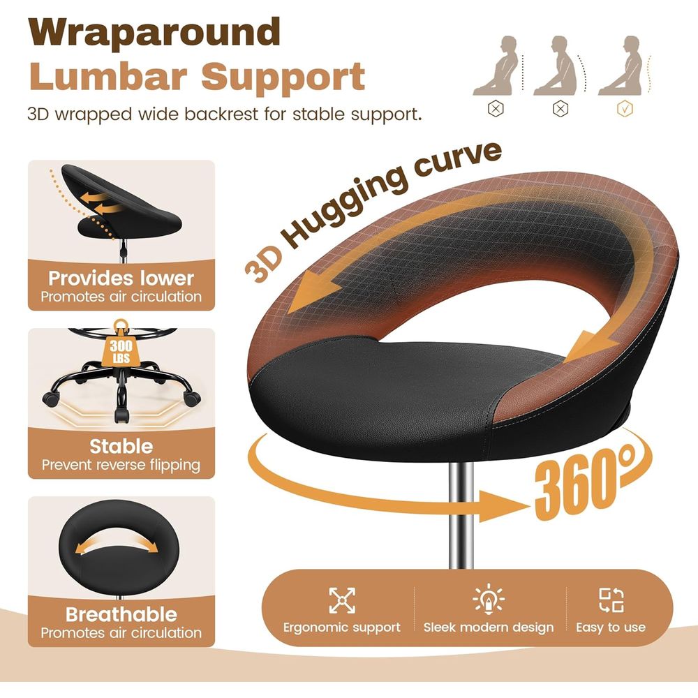Adjustable Swivel Bar Stools w - Home Office Free avaliação e preço