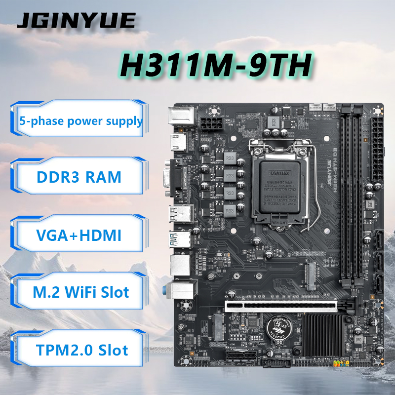 JGINYUE H110 Motherboard suppo - Home Office Budget avaliação e preço