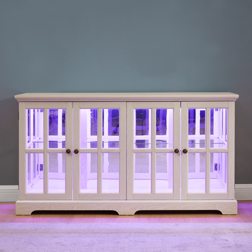 LED Curio Display Cabinet Vint - Home Office Free avaliação e preço