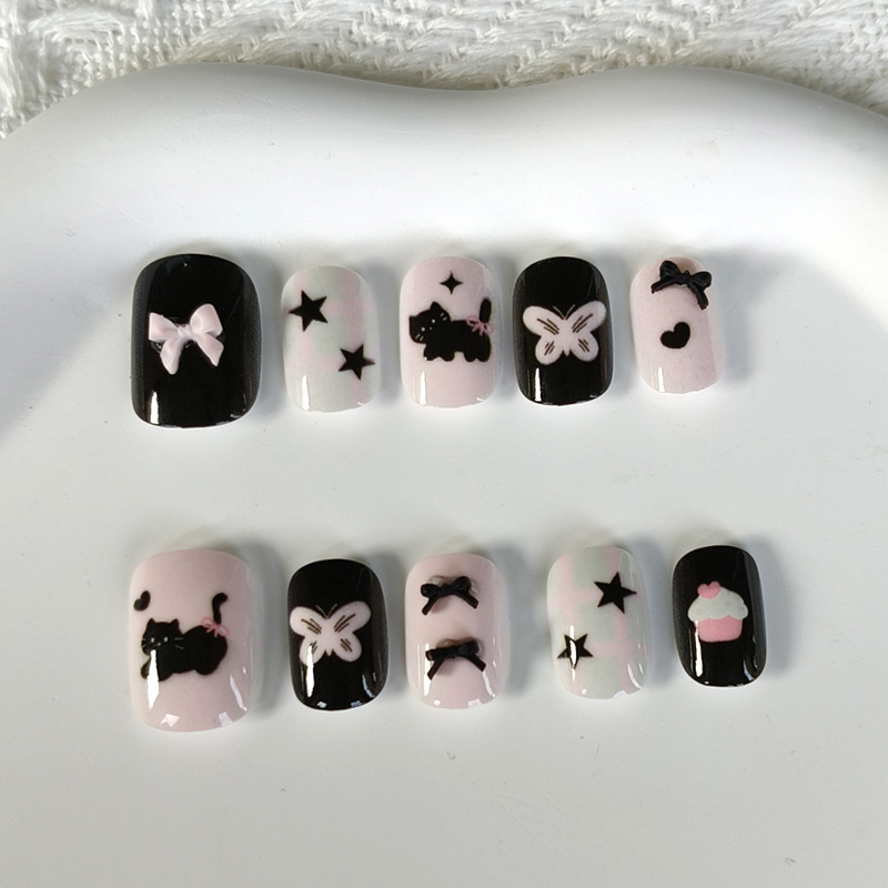 10Pcs Korean Style Cute Short  - Home Office Head avaliação e preço