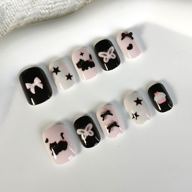 10Pcs Korean Style Cute Short  - Home Office Head avaliação e preço