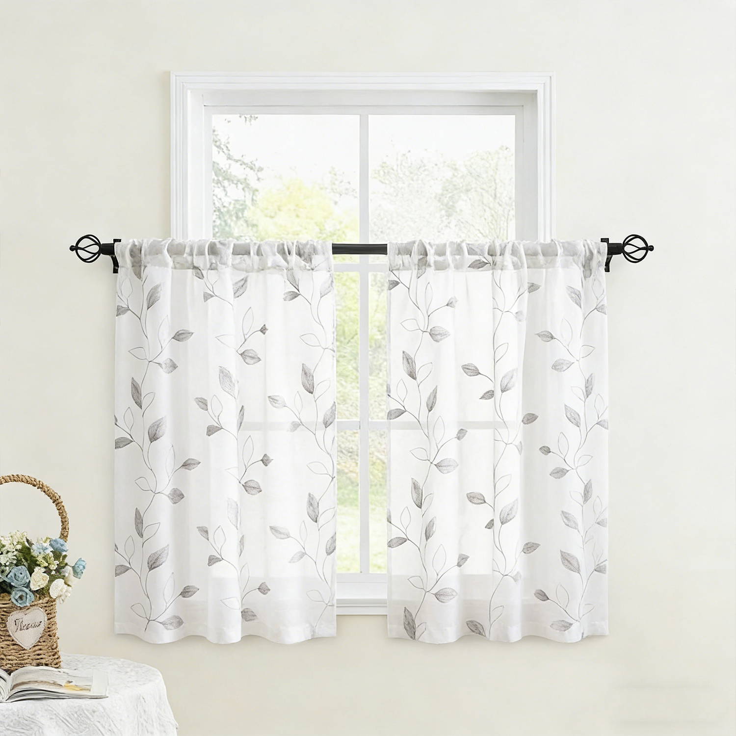 1/2 Pcs Leaf Pattern Floral Se - Home Office Rate avaliação e preço