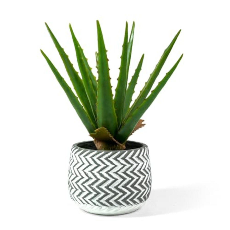 12 Artificial Aloe Vera Potted - Home Office Depot avaliação e preço
