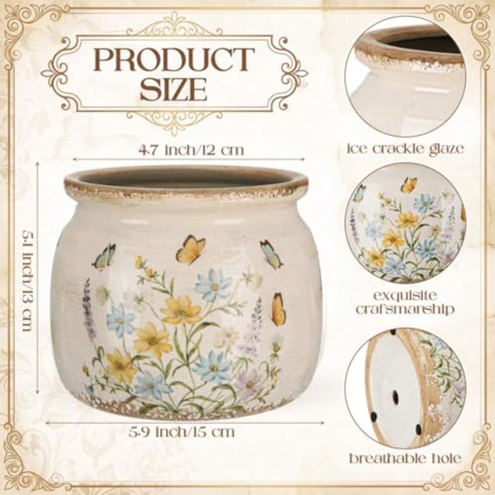 Large Ceramic Planter With Pat - Home Office Depot avaliação e preço