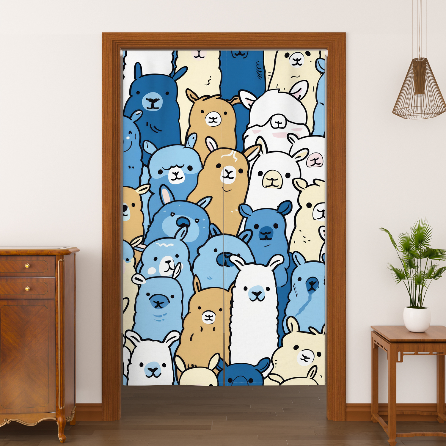Lovely Cat Japanese Noren Door - Home Office Rate avaliação e preço
