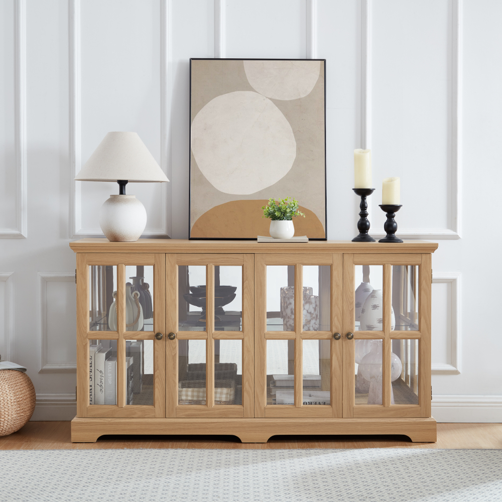 LED Curio Display Cabinet: Gla - Home Office Free avaliação e preço