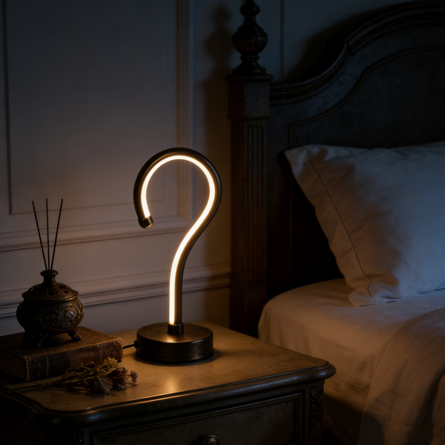 1PC Vintage Question Mark LED  - Home Office Questions avaliação e preço