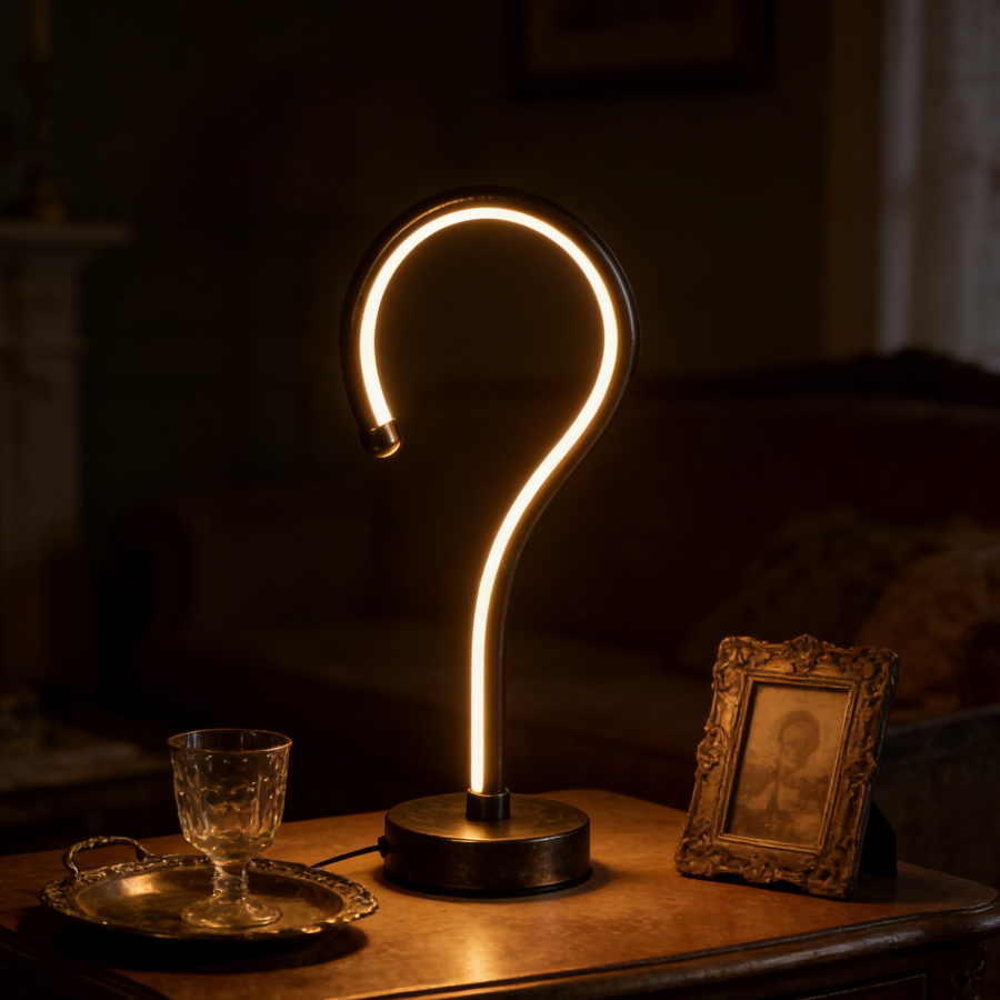 1PC Vintage Question Mark LED  - Home Office Questions avaliação e preço