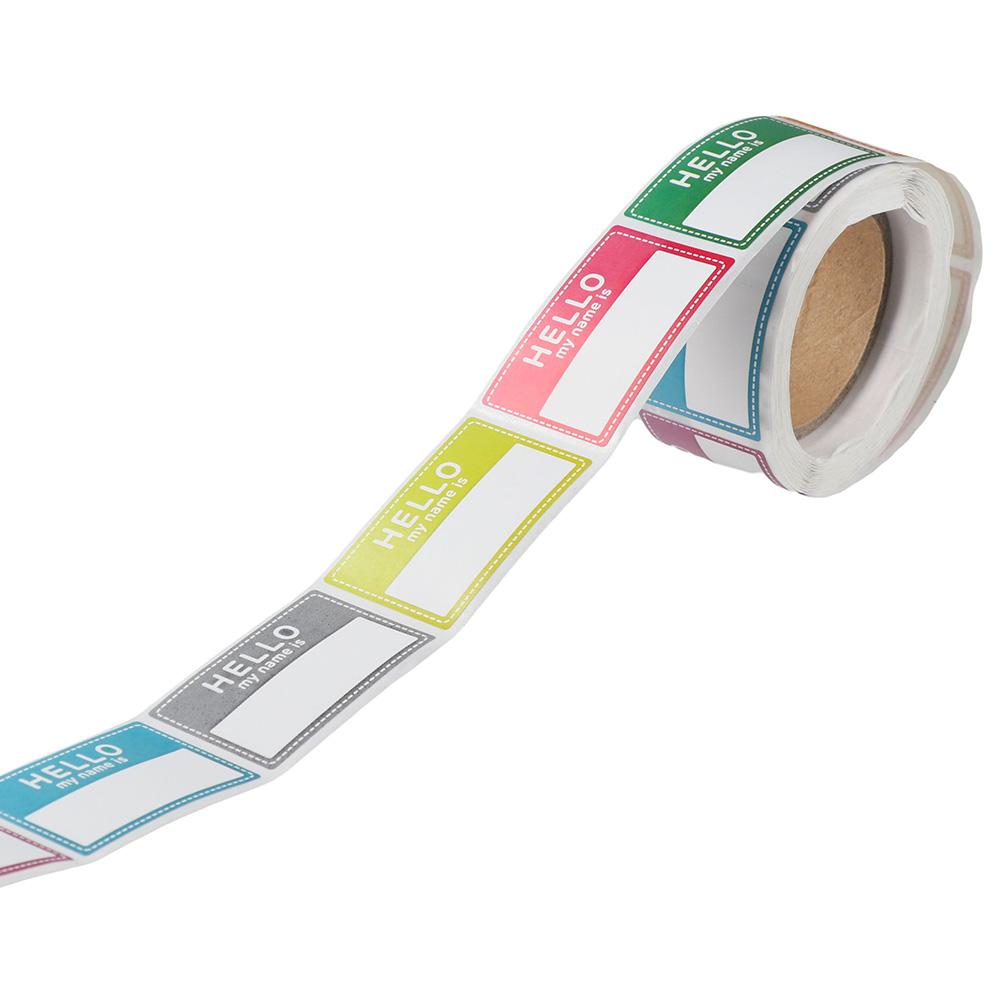200 Pcs Name Tag Stickers, Hel - Home Office Quotes avaliação e preço