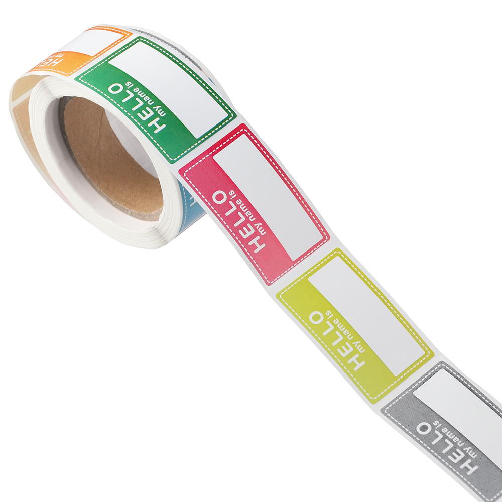 200 Pcs Name Tag Stickers, Hel - Home Office Quotes avaliação e preço