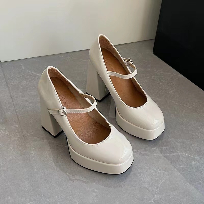 Women's Thick Heel Single Shoe - Home Office Head avaliação e preço
