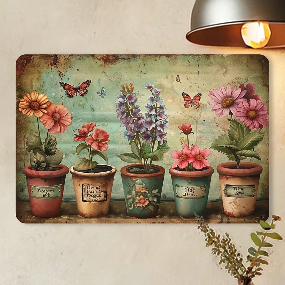 Metal Tin Sign Wall Decor Anti - Home Office Depot avaliação e preço
