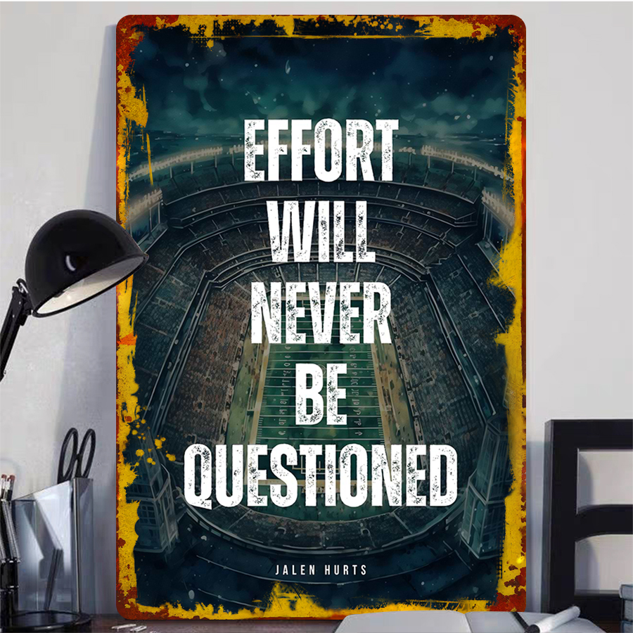 Inspirational Sports Metal Wal - Home Office Questions avaliação e preço