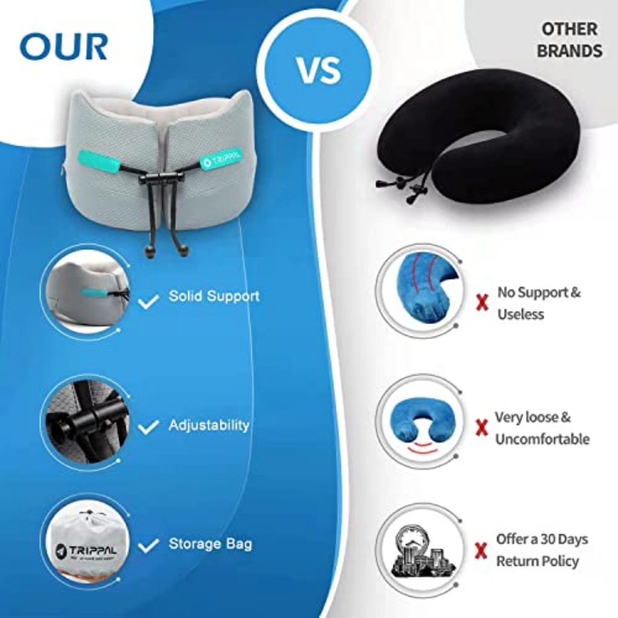 Neck Pillows for Travel Memory - Home Office Head avaliação e preço