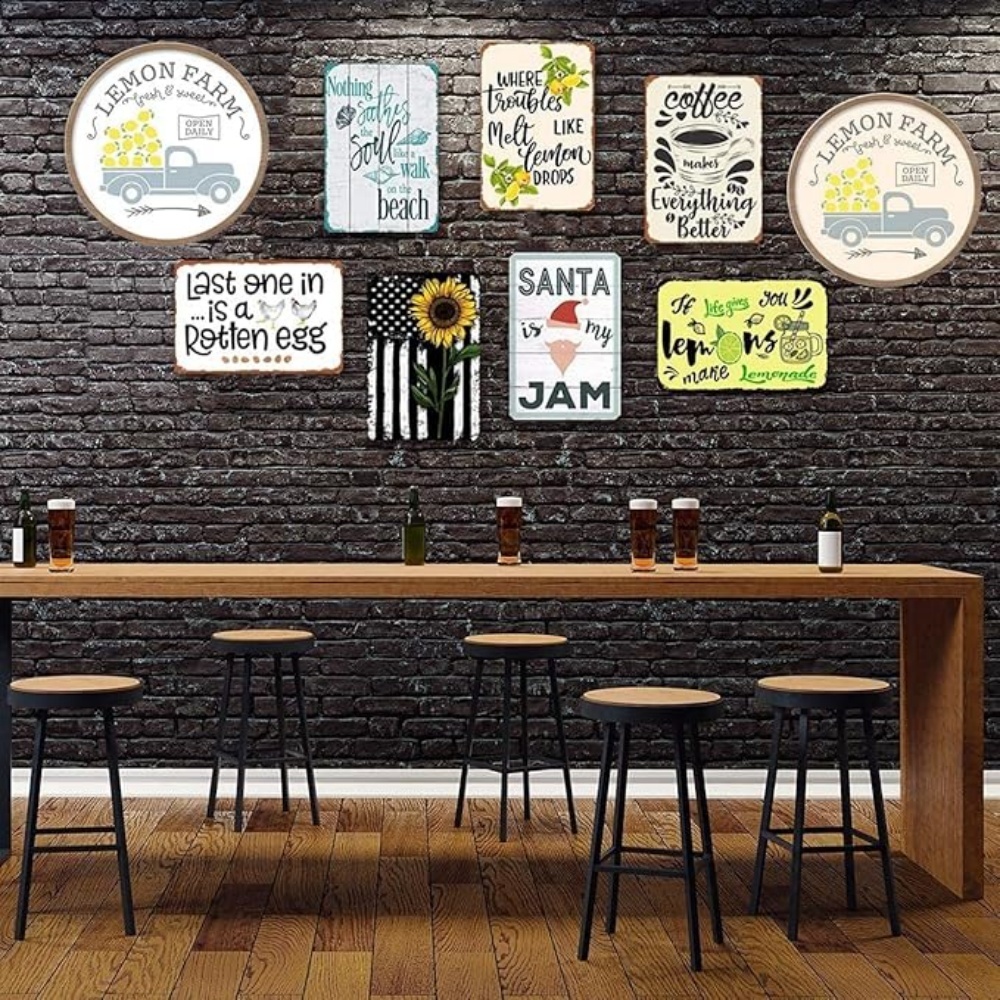 Vintage Metal Sign What If It  - Home Office What Is It avaliação e preço
