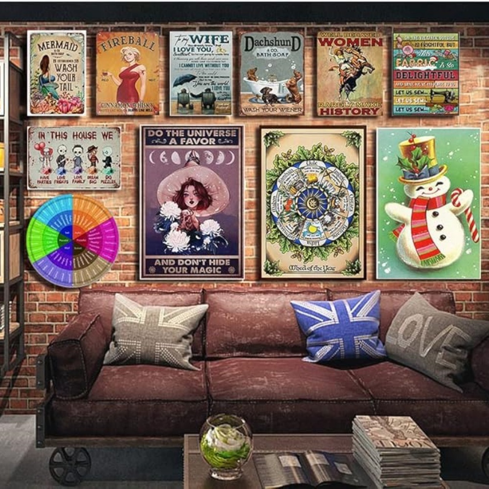 Vintage Metal Sign What If It  - Home Office What Is It avaliação e preço