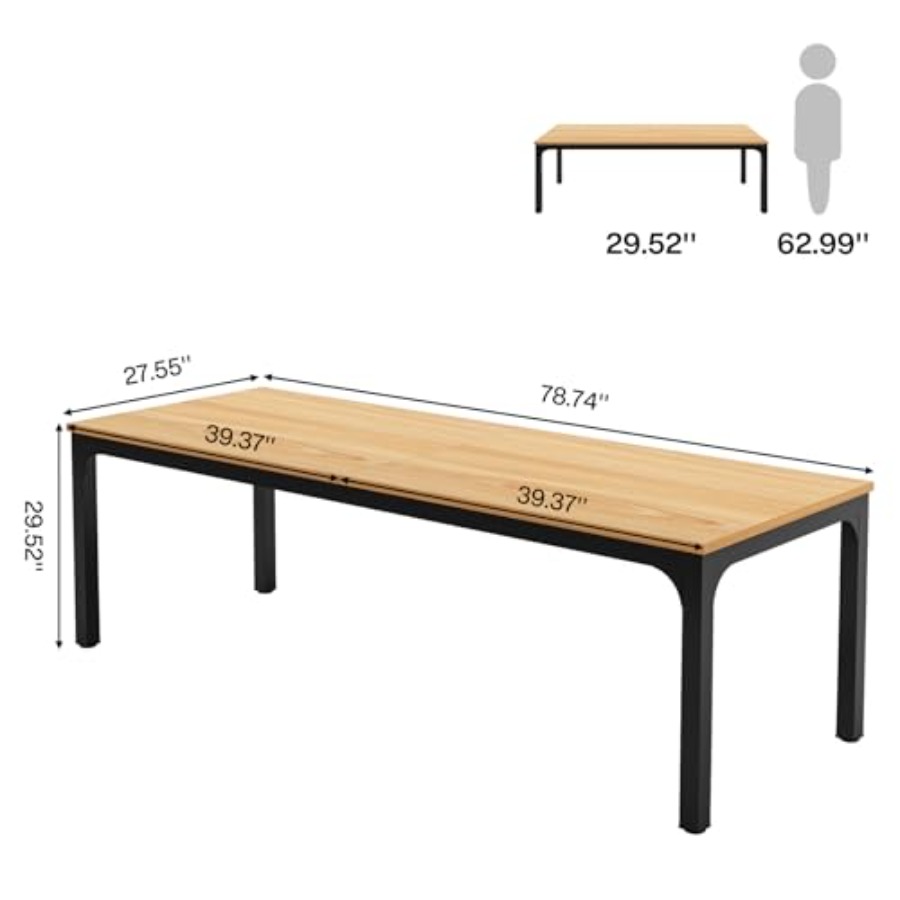 78.7 Inches Extra Long Compute - Home Office Desks avaliação e preço
