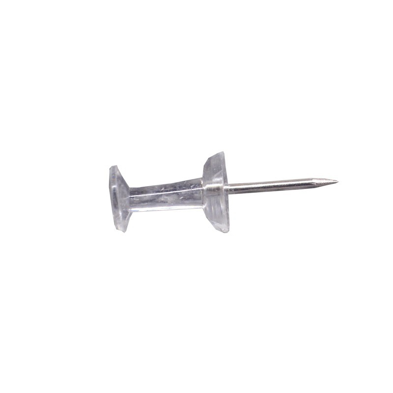 50/100pcs Push Pins Transparen - Home Office Head avaliação e preço