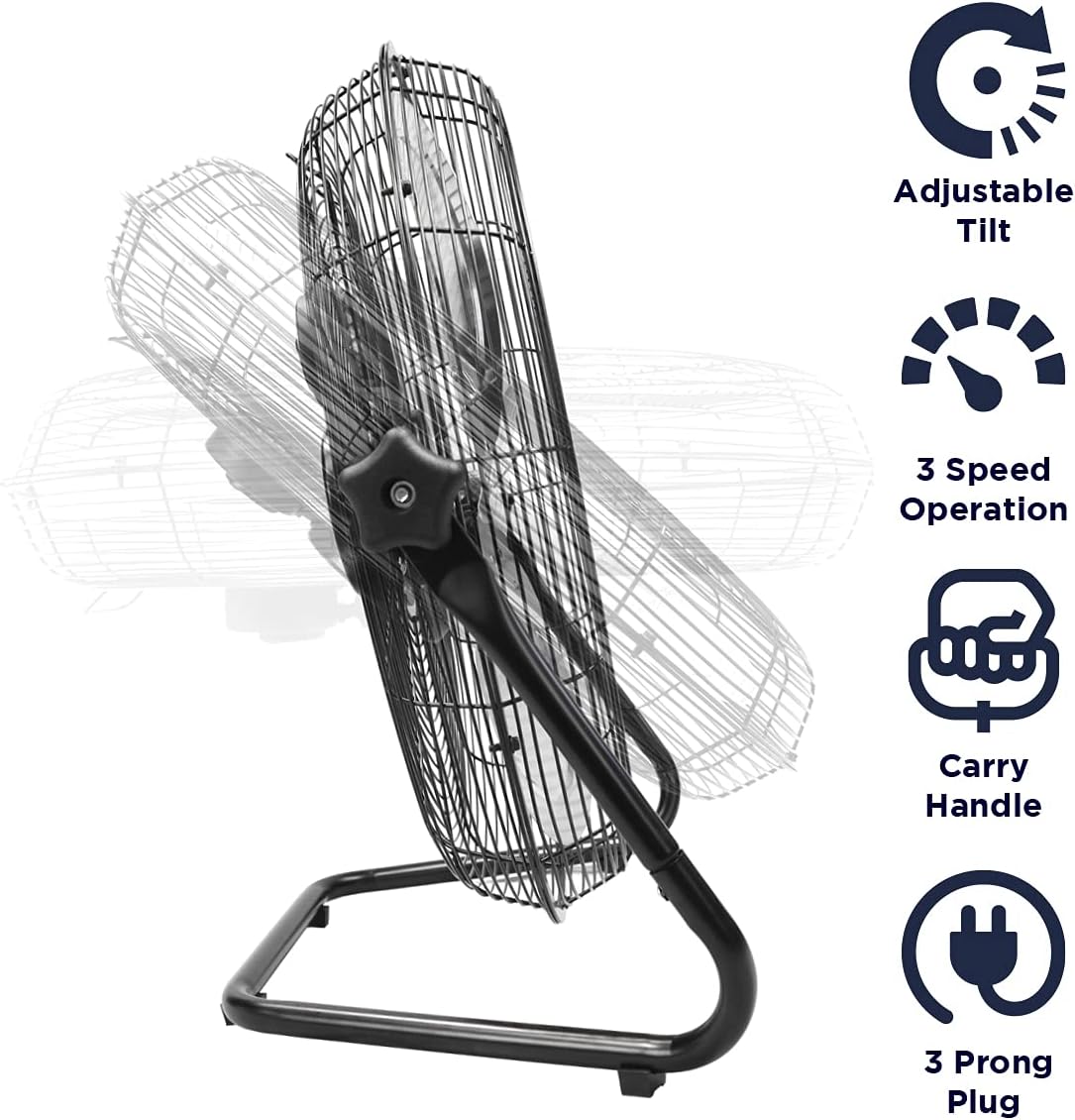 20 Inch High Velocity Floor Fa - Home Office Head avaliação e preço